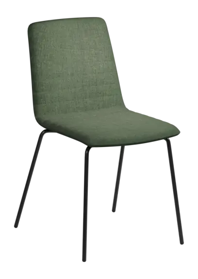 ARCA MEET BLACK, židle konferenční, látka zelená